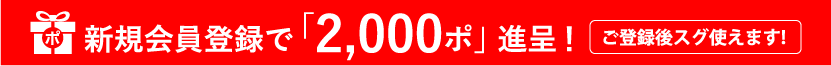 新規会員登録Wキャンペーン