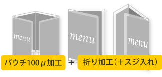 メニュー　大判パウチタイプ　イメージ